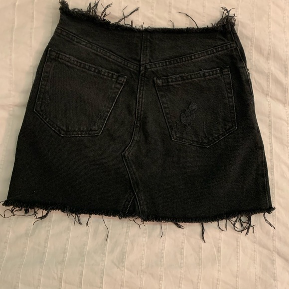 Black denim skirt, I’ve had this skirt for a few years and it’s super cute! - Picture 2 of 3